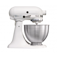Стационарный миксер с откидывающимся блоком KitchenAid CLASSIC объемом 4,3 л 5K45SSEWH