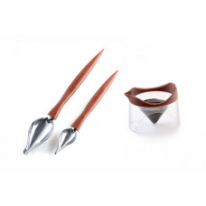 Набор 2 ложки и чаша, SET 2 DECORATIVE SPOONS + CUP, 70.131.98.0067, Silikomart