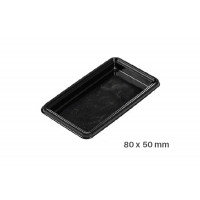 Поднос большой прямоугольный, 100 Single Portions Tray – Rectangular 80 x 50 mm , 52.003.20.0002, Silicomart