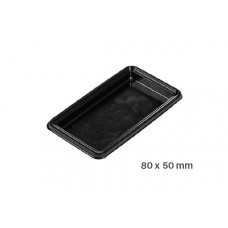 Поднос большой прямоугольный, 100 Single Portions Tray – Rectangular 80 x 50 mm , 52.003.20.0002, Silicomart