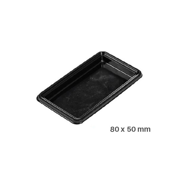 Поднос большой прямоугольный, 100 Single Portions Tray – Rectangular 80 x 50 mm , 52.003.20.0002, Silicomart