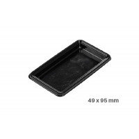 Tavă mică dreptunghiulară, 100 Single Portions Tray – Rectangular 49 x 95 mm , 52.003.20.0002, Silicomart