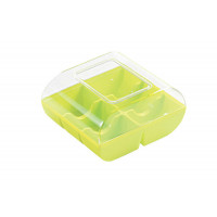 Пластиковая упаковка для Макарунс 6 шт., Macadò 6 Pcs Fluo Green, 72.351.62.0000, Silicomart
