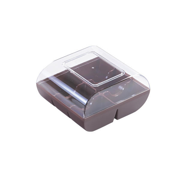 Ambalaj plastic pentru Makarons 6 buc., Macadò 6 Pcs Brown ,72.351.77.0000, Silicomart