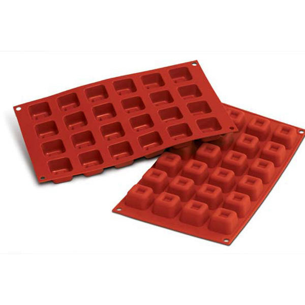 Formă de silicon, SF080 Small Square Savarin, 30.080.00.0060, Silikomart