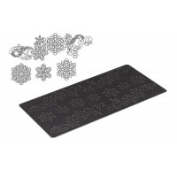 Covoraș de silicon, TRD 18 Snowflakes, 33.098.20.0196, Silikomart