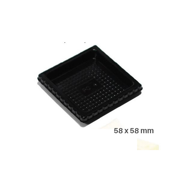 Поднос маленький квадратный, 100 Single Portions Tray – Square 58 x 58 mm, 52.005.20.0002, Silikomart