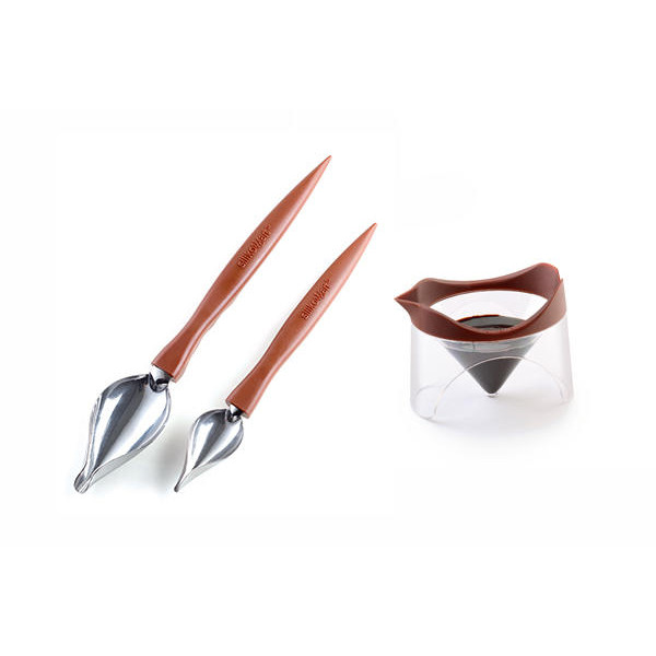 Set 2 linguri+container, Spoon Decor , SET 2 DECORATIVE SPOONS + CUP, 70.131.98.0067, Silikomart
