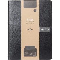 Папка для меню Leather Range A4, черная Securit