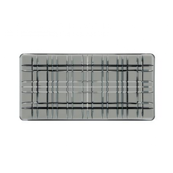 Набор из 4 дымчатых прямоугольных тарелок 28 см, SQUARE, 101452, Nachtmann
