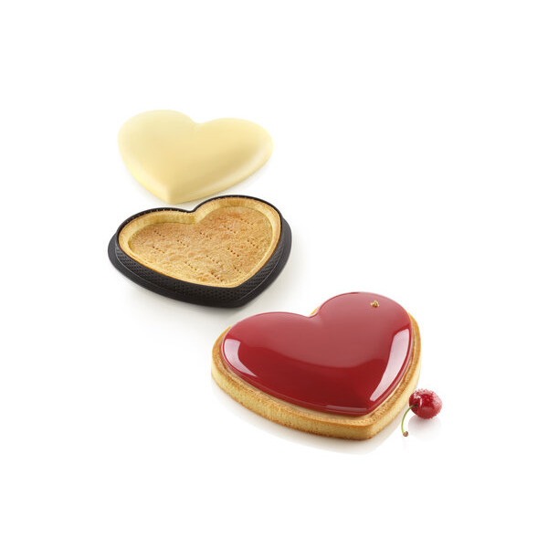 Formă de silicon KIT TARTE RING AMORE, 20.407.87.0065, Silikomart